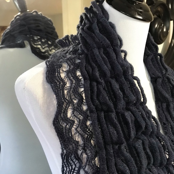 Softest scarf navy blue - Picture 1 of 5